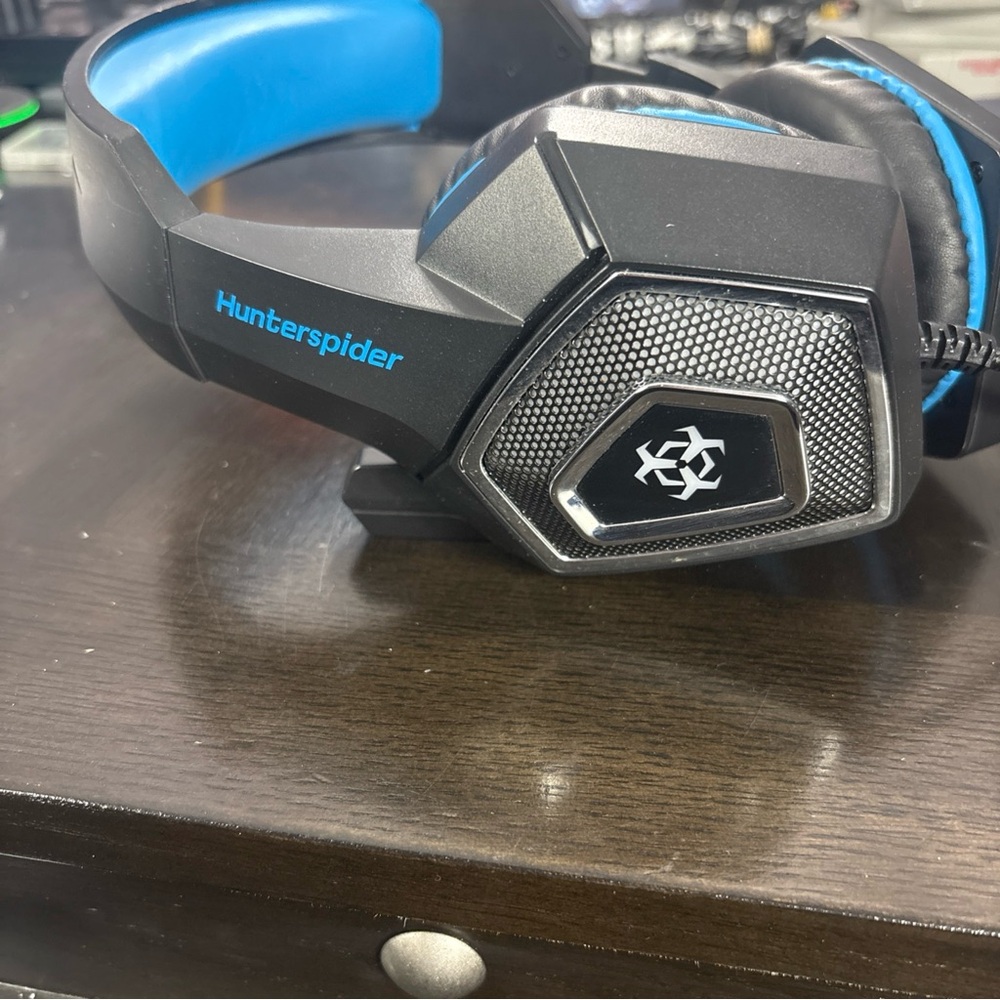 Hunterspider Gaming Headset Black and Blue